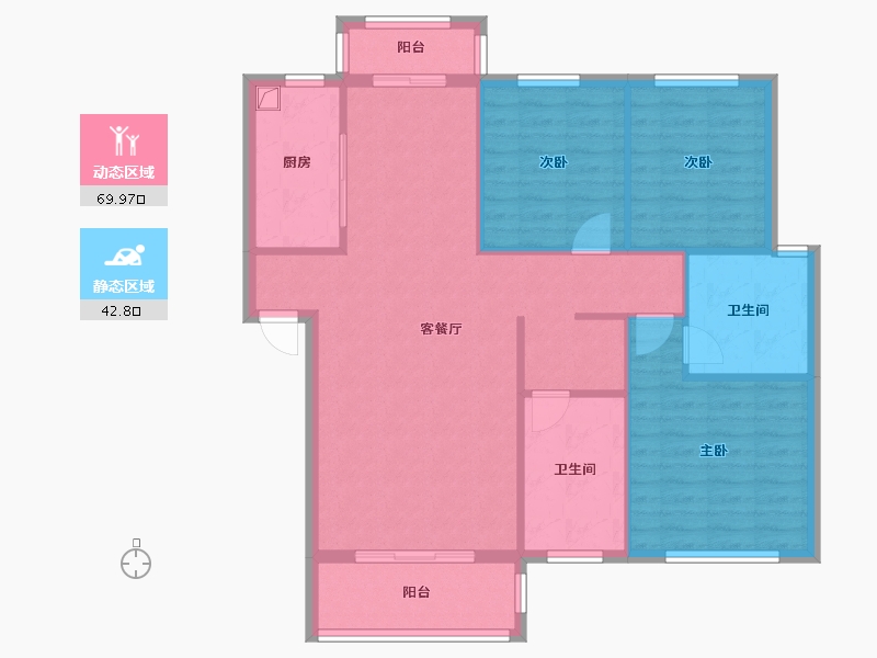 湖南省-衡阳市-南湖安置小区-120.00-户型库-动静分区