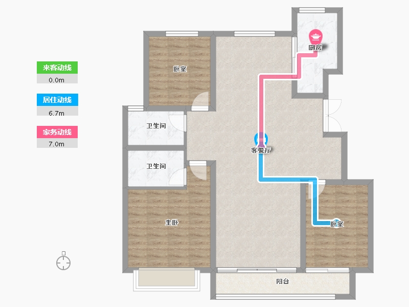 山东省-滨州市-棠悦府-107.48-户型库-动静线