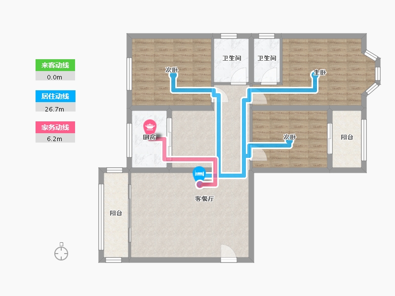 河北省-邢台市-锦瑞名苑-100.80-户型库-动静线