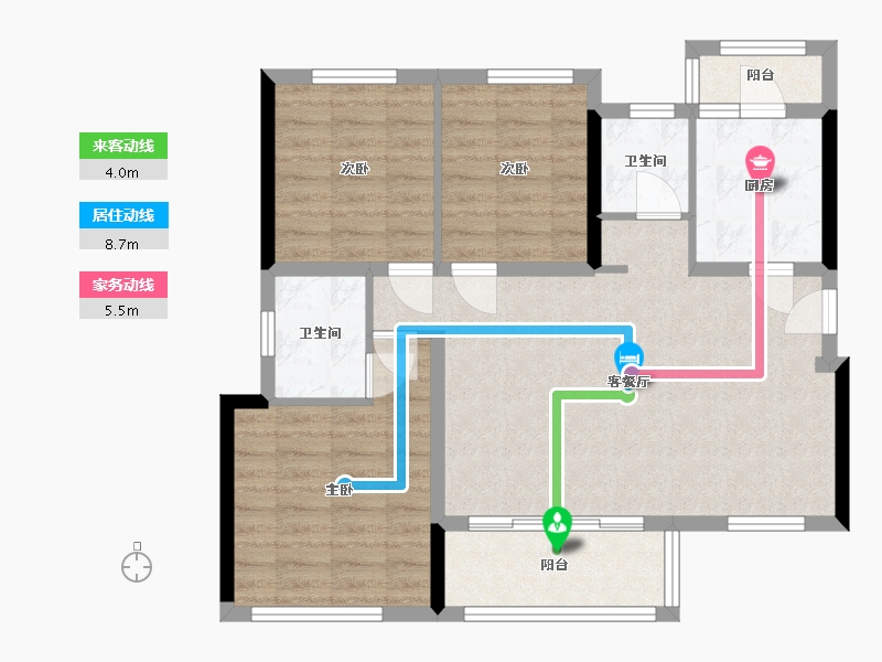 四川省-成都市-保利青江和府二期-82.82-户型库-动静线