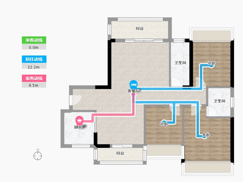 广东省-汕头市-平北公寓-91.20-户型库-动静线