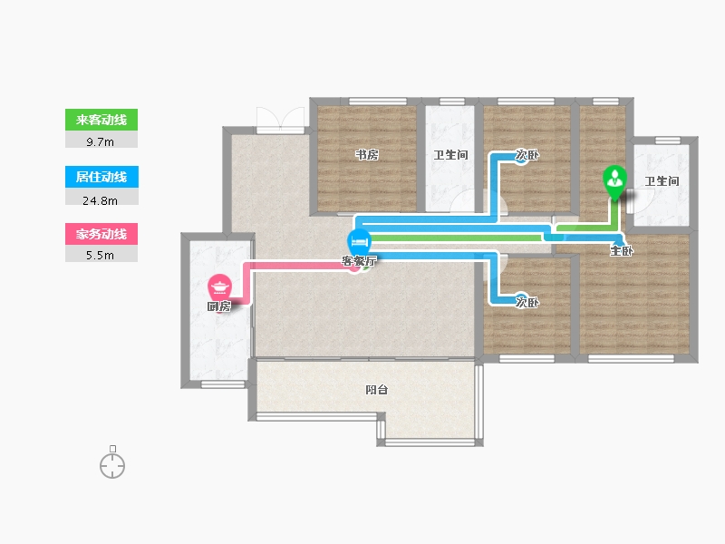 四川省-成都市-中国铁建青羊樾府-120.80-户型库-动静线