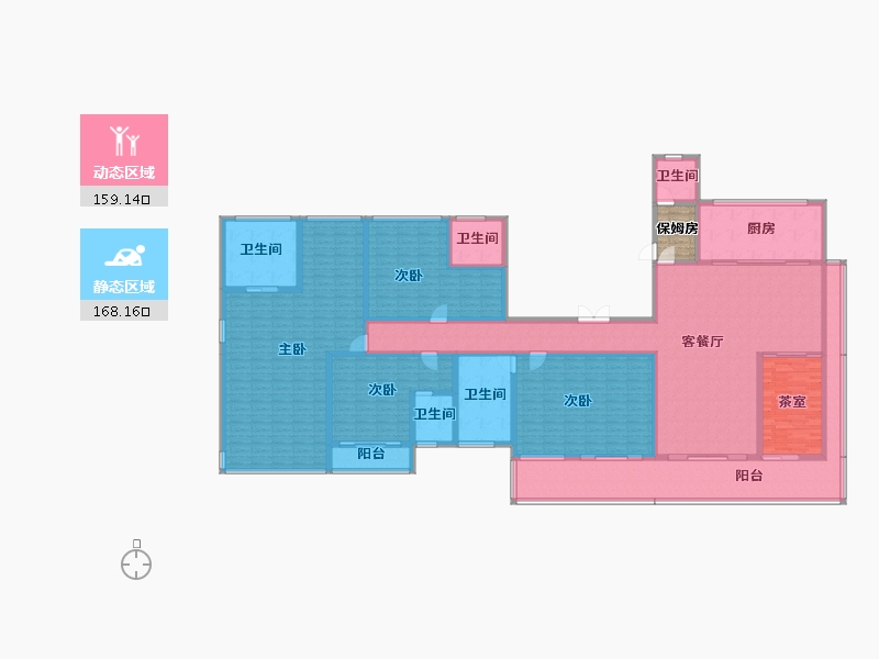 浙江省-嘉兴市-鸿翔天誉府-301.78-户型库-动静分区