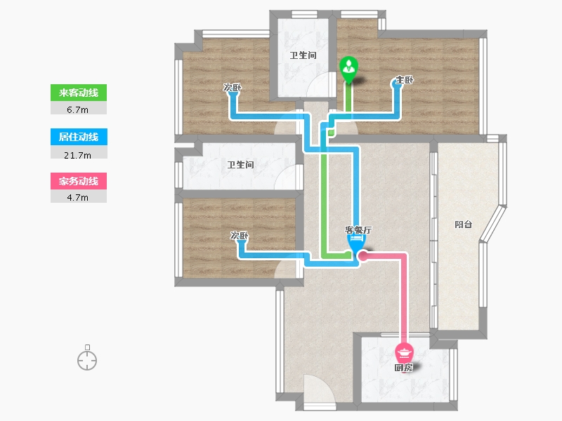 广东省-东莞市-滨海润府-84.48-户型库-动静线