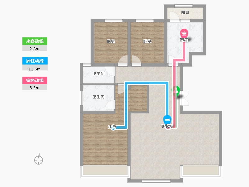 甘肃省-兰州市-保利领秀山-110.70-户型库-动静线