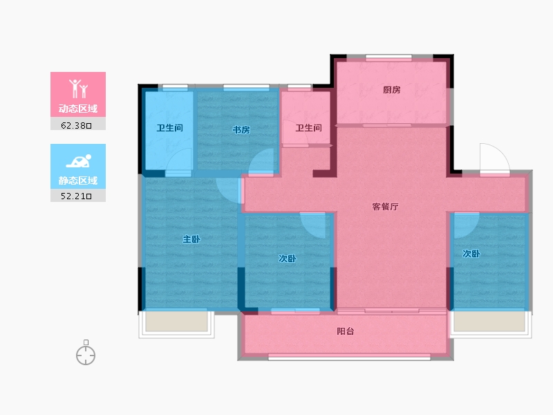 山东省-济南市-市中国岳城-103.20-户型库-动静分区