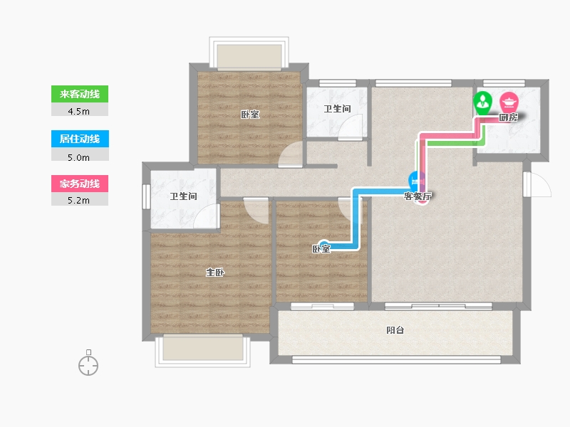 福建省-泉州市-翰文府-94.30-户型库-动静线