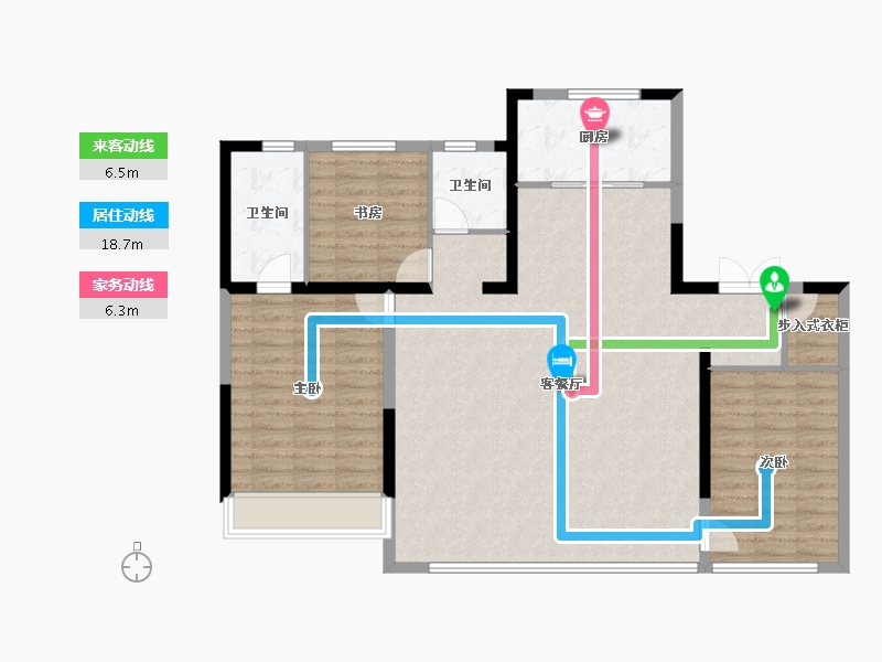 山东省-济南市-华润置地润府-114.86-户型库-动静线