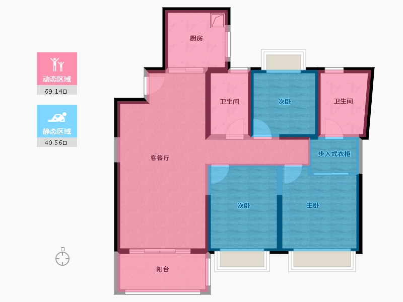 江苏省-宿迁市-康辉牡丹园-97.46-户型库-动静分区