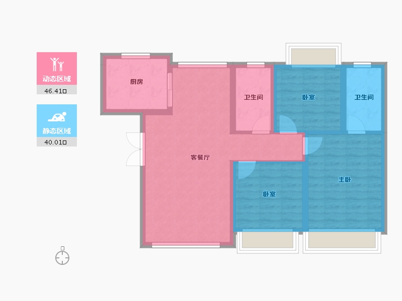 四川省-遂宁市-遂宁金融商业中心-77.12-户型库-动静分区