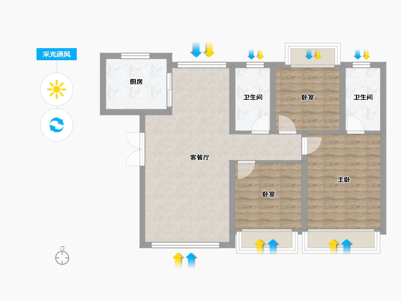 四川省-遂宁市-遂宁金融商业中心-77.12-户型库-采光通风