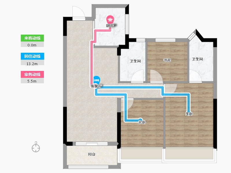 浙江省-温州市-江海云著-79.20-户型库-动静线