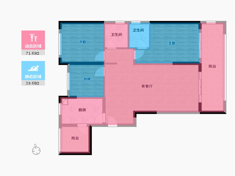 河南省-漯河市-祥龙翰林苑-100.00-户型库-动静分区