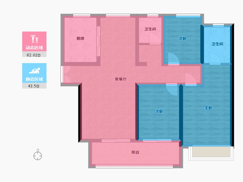 陕西省-渭南市-汇邦首府-108.34-户型库-动静分区