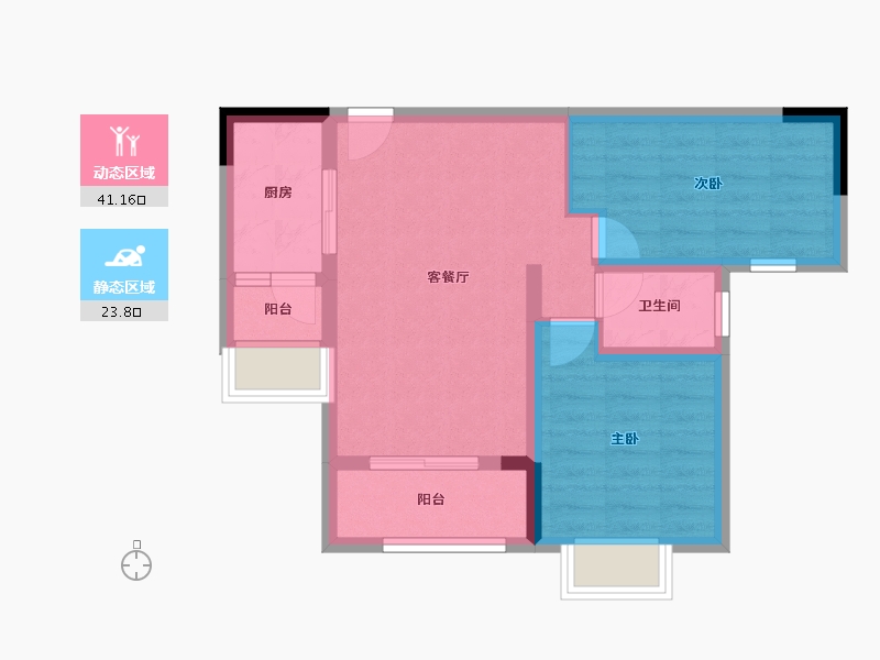 四川省-成都市-川网国际花园-57.20-户型库-动静分区