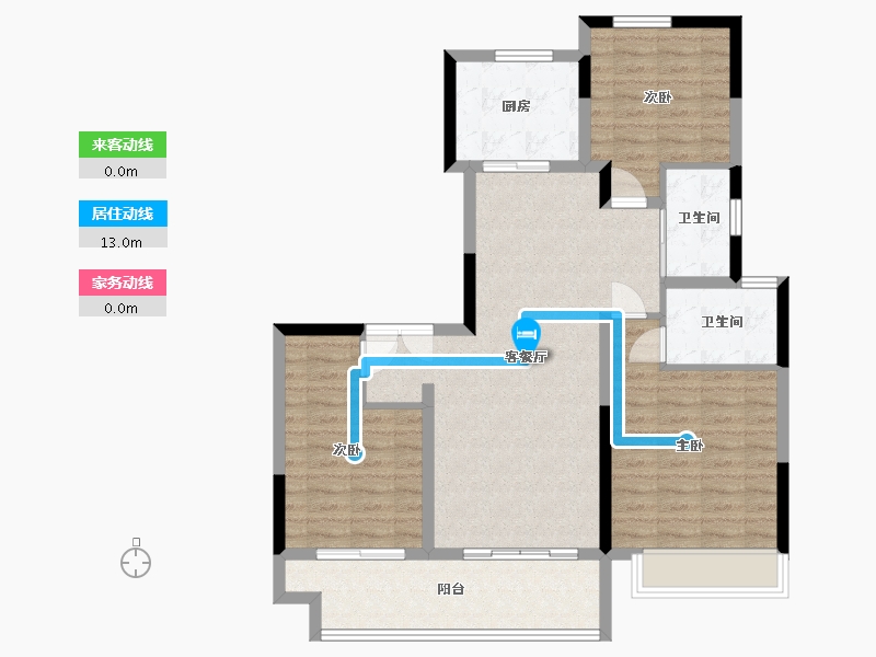 河南省-郑州市-春天里五期-95.00-户型库-动静线