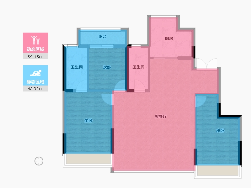 浙江省-嘉兴市-苏嘉至境园-97.52-户型库-动静分区