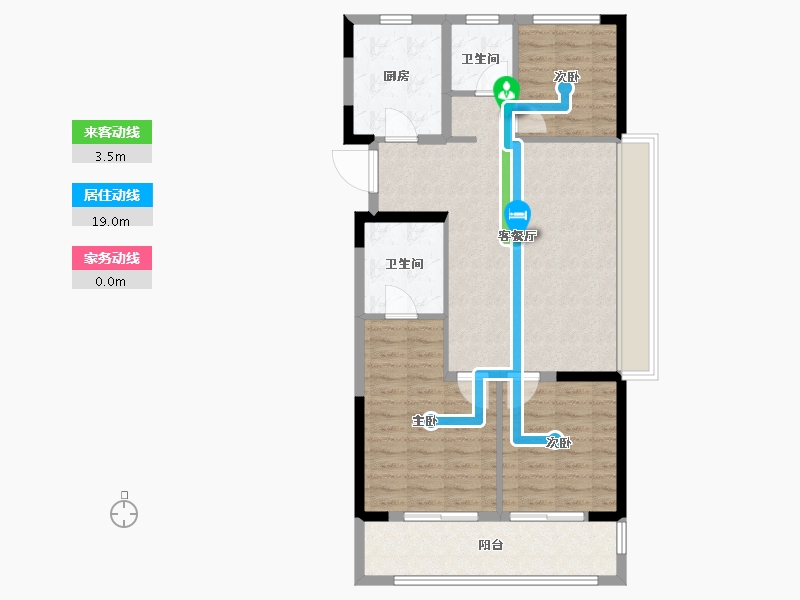 浙江省-湖州市-平高书香华府-92.00-户型库-动静线