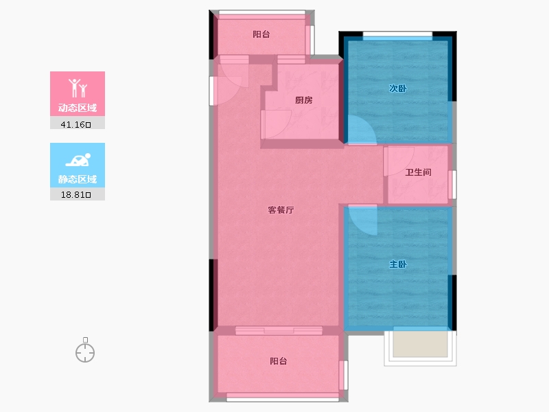 四川省-成都市-高投锦悦府-52.79-户型库-动静分区