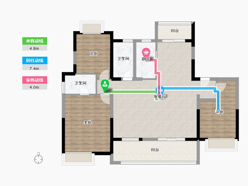 江苏省-镇江市-天地源·十里花园-114.77-户型库-动静线