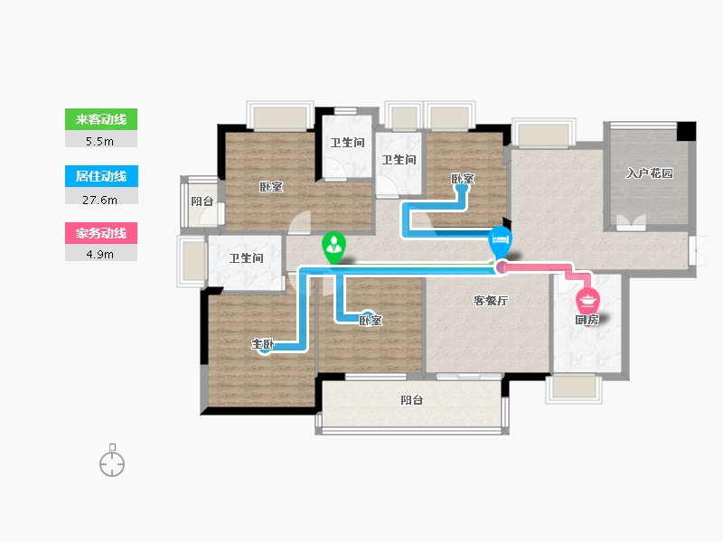 广东省-东莞市-港口华府-141.96-户型库-动静线