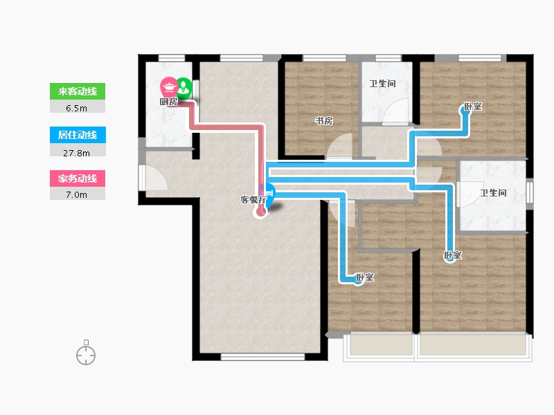 甘肃省-兰州市-保利领秀山-118.41-户型库-动静线