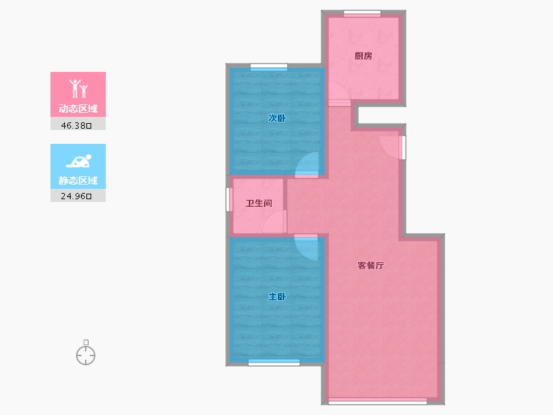 陕西省-榆林市-城市之光小区-63.36-户型库-动静分区