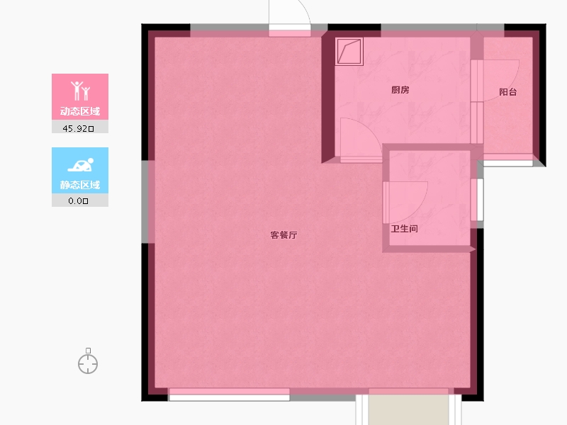 广东省-佛山市-鸿翔芮丽-40.90-户型库-动静分区