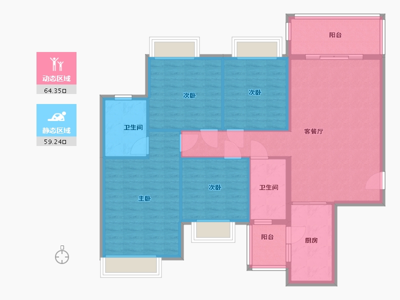 广西壮族自治区-南宁市-天池山-112.00-户型库-动静分区