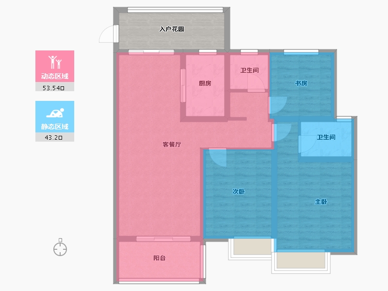 安徽省-芜湖市-百悦城-94.40-户型库-动静分区