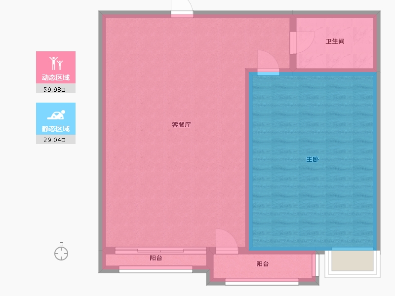 北京-北京市-亿朋苑-53.58-户型库-动静分区