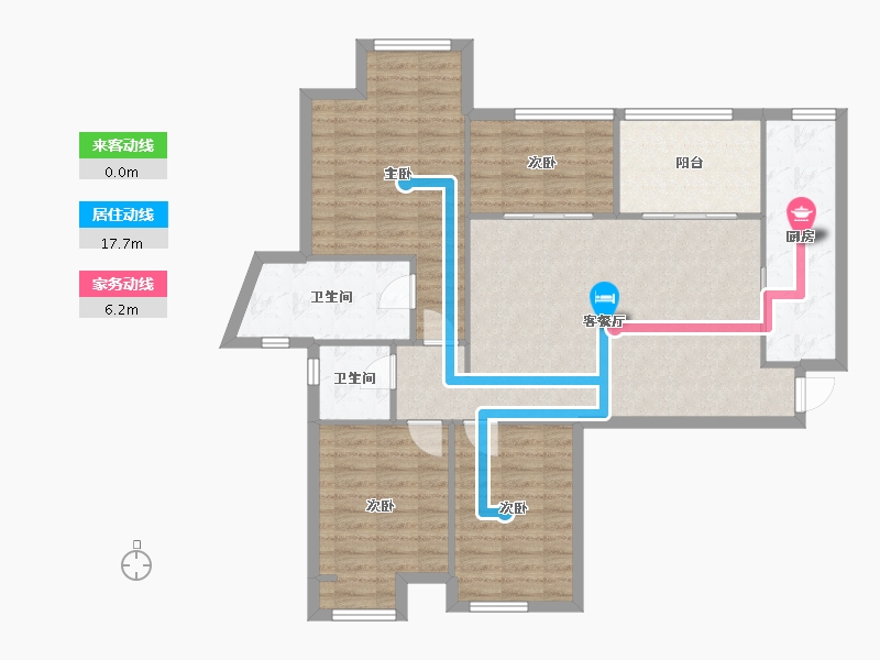 四川省-成都市-中信未来城-北区-84.81-户型库-动静线