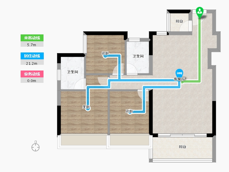 四川省-成都市-信智东岸-80.73-户型库-动静线