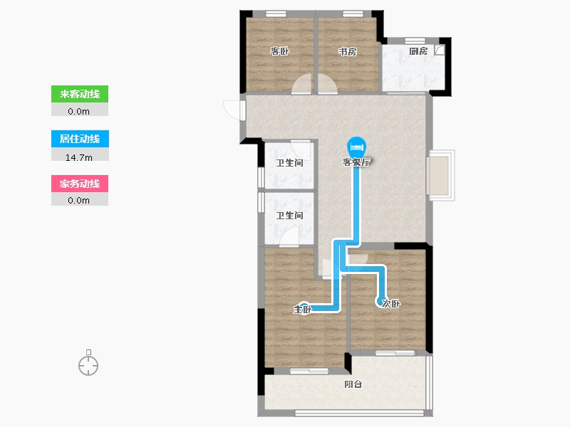 浙江省-杭州市-杰立潮正府-92.80-户型库-动静线