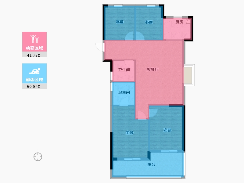 浙江省-杭州市-杰立潮正府-92.80-户型库-动静分区