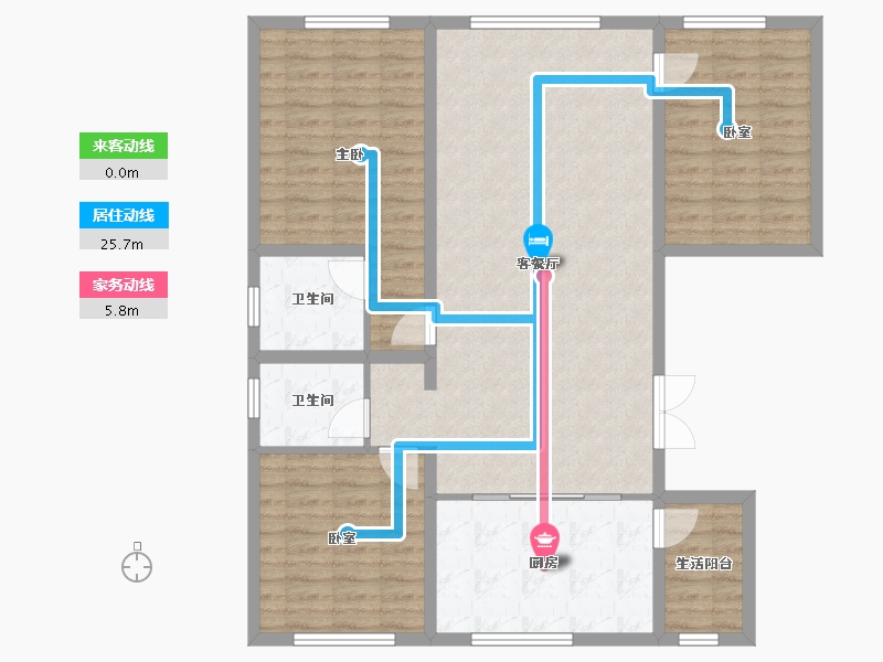 新疆维吾尔自治区-乌鲁木齐市-中建·玖悦-109.59-户型库-动静线