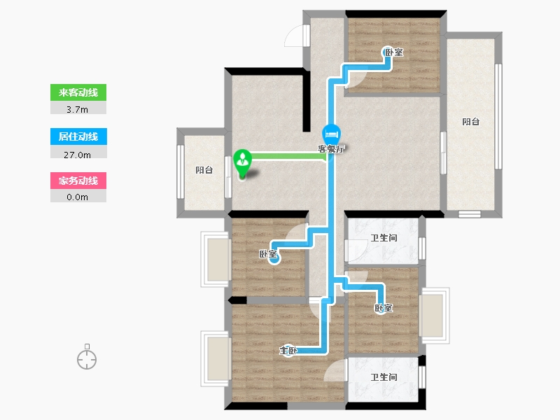 广西壮族自治区-贵港市-阳光城文澜府-100.00-户型库-动静线