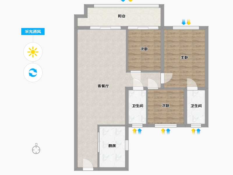 河北省-石家庄市-城建之光-98.21-户型库-采光通风