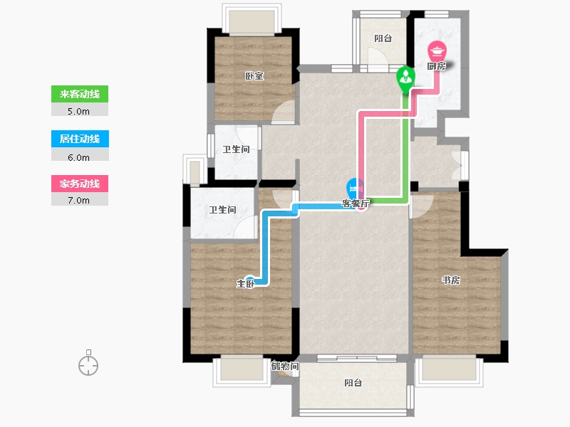 四川省-成都市-蜀道牧山溪岸-95.42-户型库-动静线