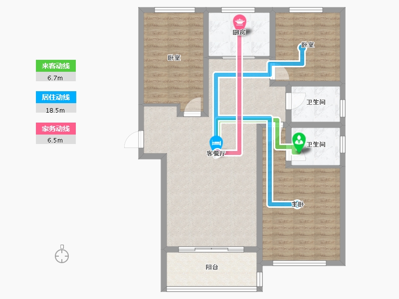 陕西省-商洛市-柳林春晓-98.06-户型库-动静线