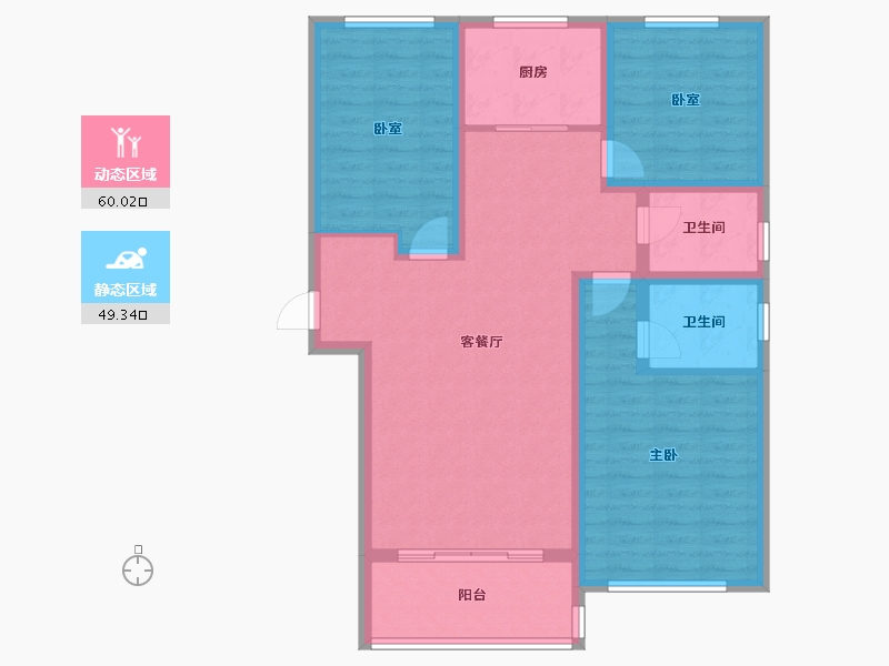 陕西省-商洛市-柳林春晓-98.06-户型库-动静分区