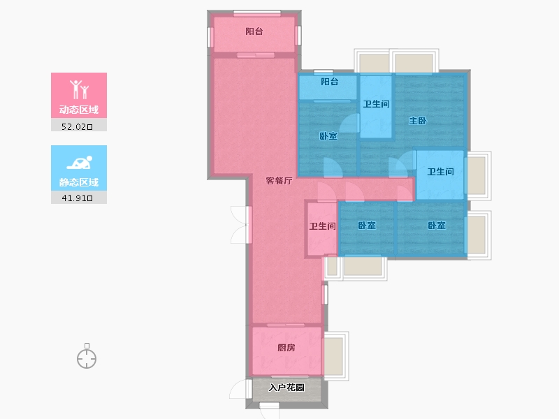 广东省-广州市-天鹅湾-233.60-户型库-动静分区