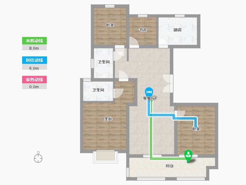 河北省-邢台市-天一府-111.54-户型库-动静线