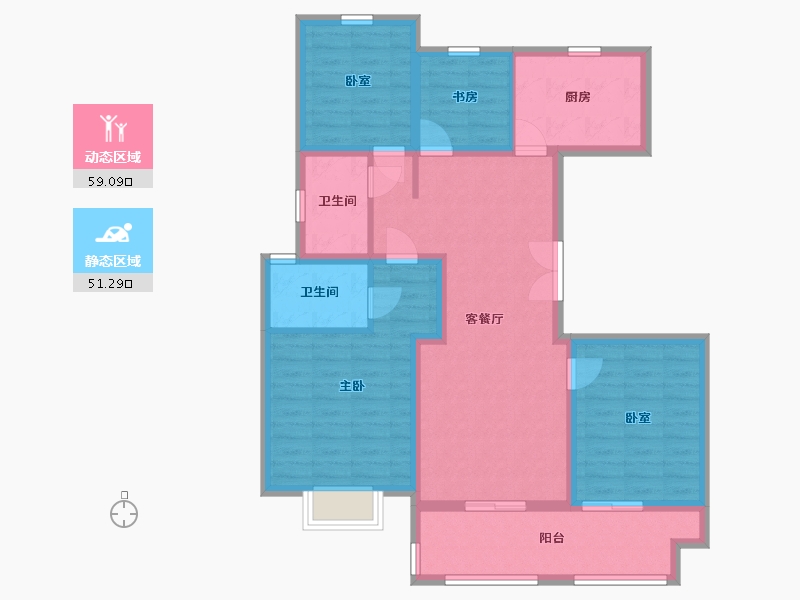 河北省-邢台市-天一府-111.54-户型库-动静分区