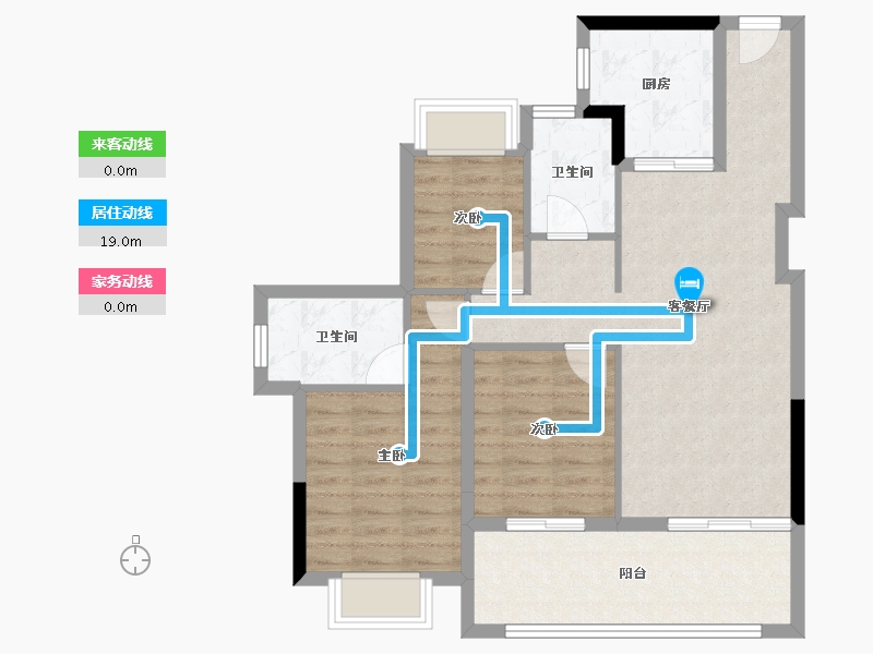 广东省-深圳市-云上润府-80.36-户型库-动静线