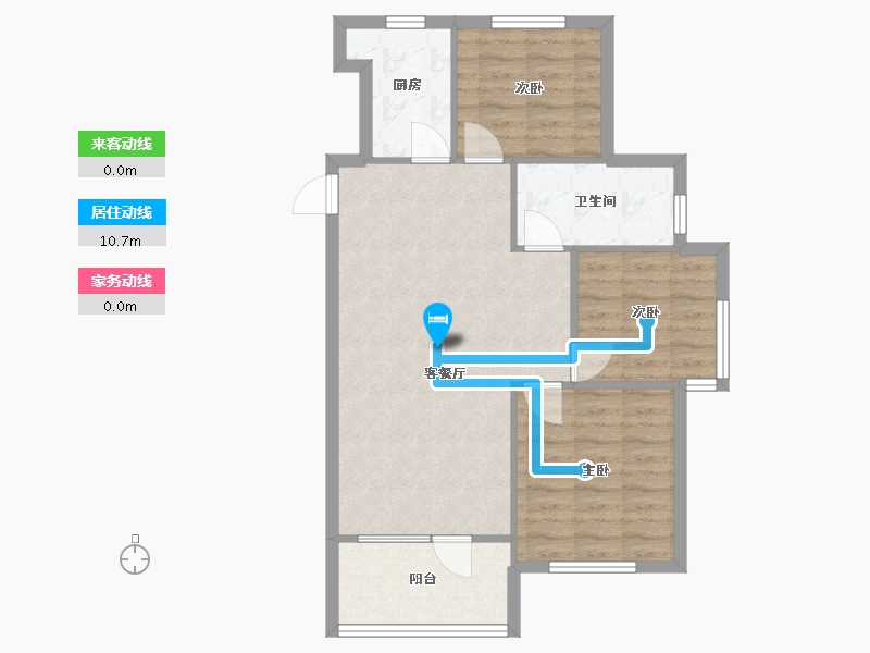 山东省-青岛市-星雨华府北区-69.70-户型库-动静线