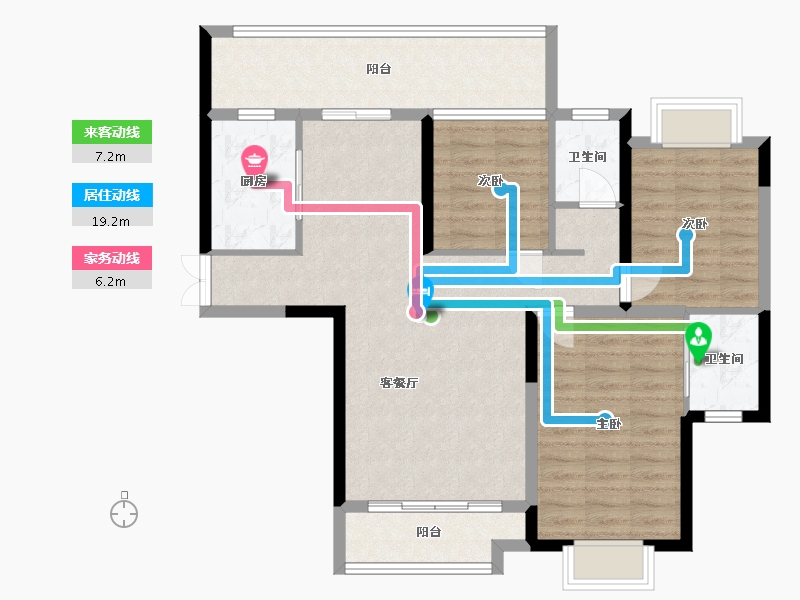 湖南省-长沙市-大湖映象-94.85-户型库-动静线