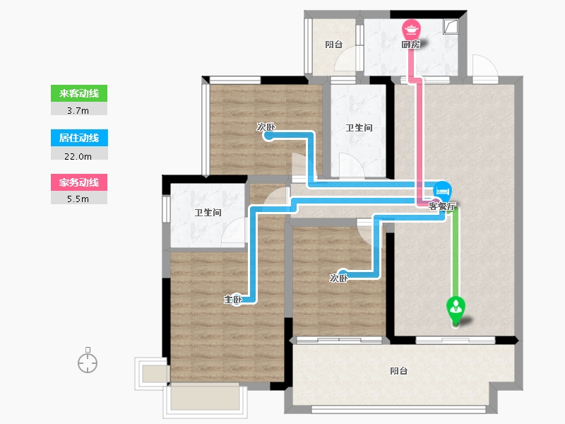 贵州省-黔东南苗族侗族自治州-领地天御-88.00-户型库-动静线