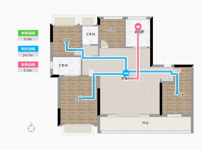 江苏省-苏州市-中建御璟峯-114.40-户型库-动静线