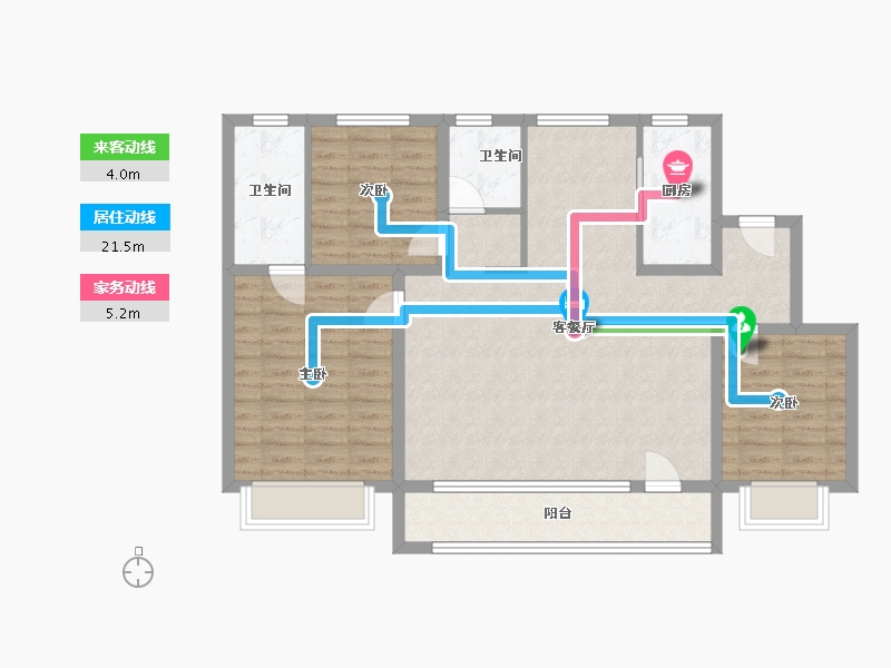 河北省-邢台市-遇建当代上品-99.43-户型库-动静线